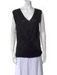 Oroton V-Neck Sleeveless Top