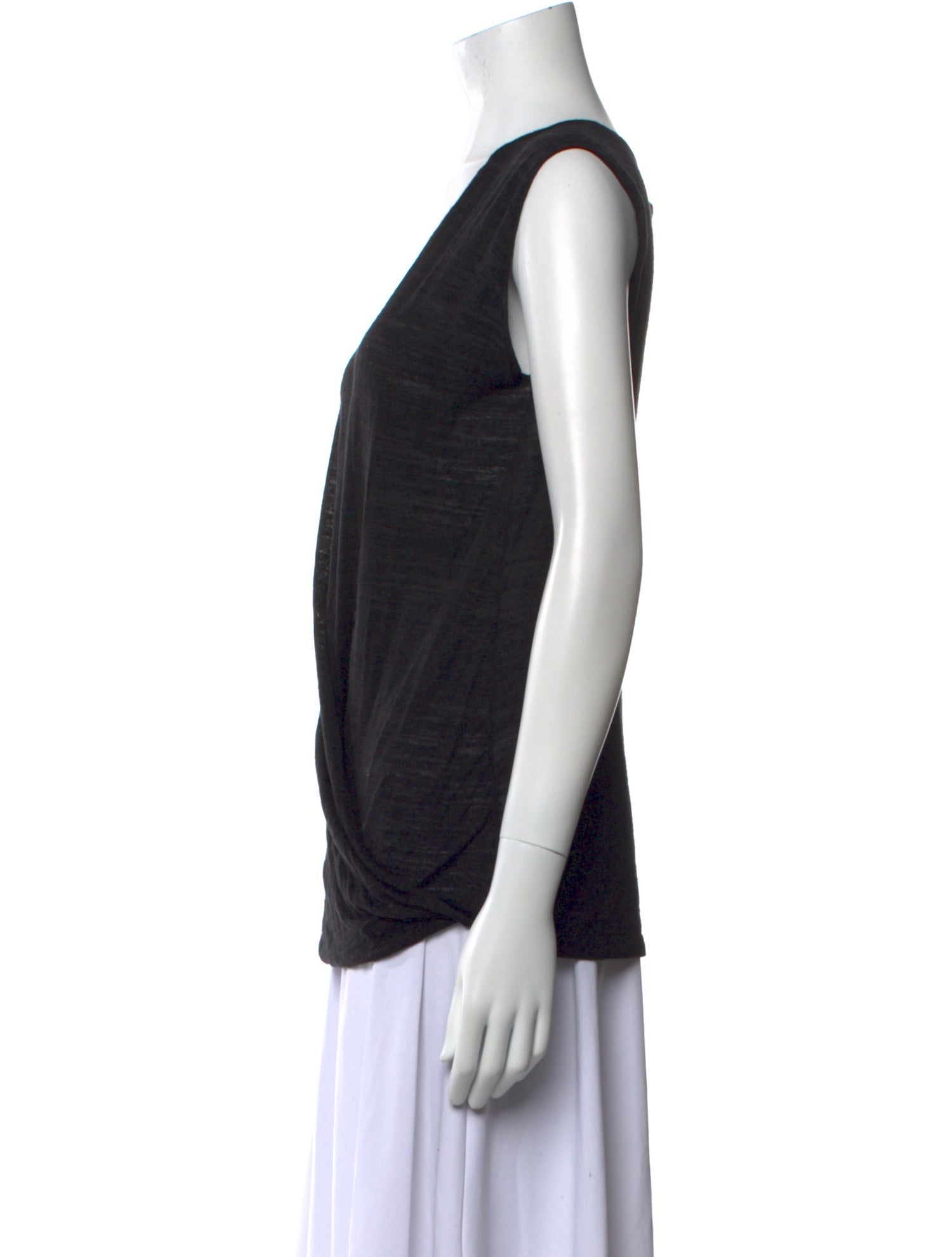 Oroton V-Neck Sleeveless Top