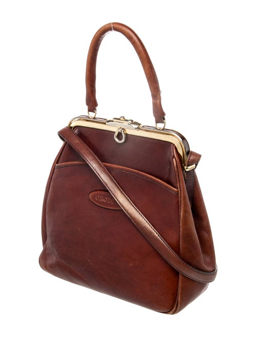 Oroton Leather Top Handle Bag