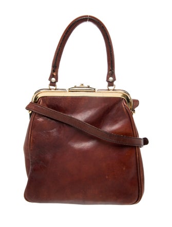 Oroton Leather Top Handle Bag