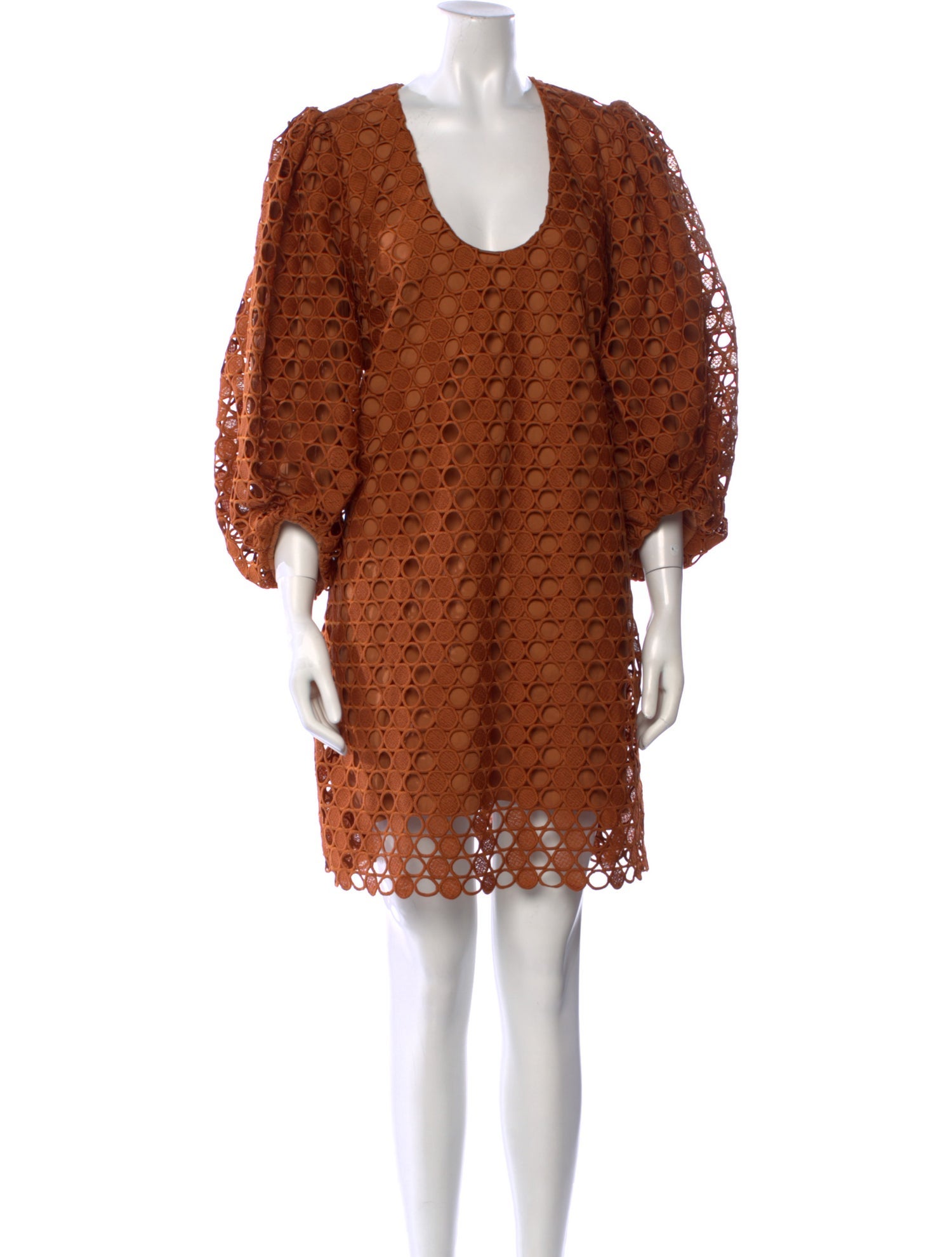 Oroton Scoop Neck Mini Dress