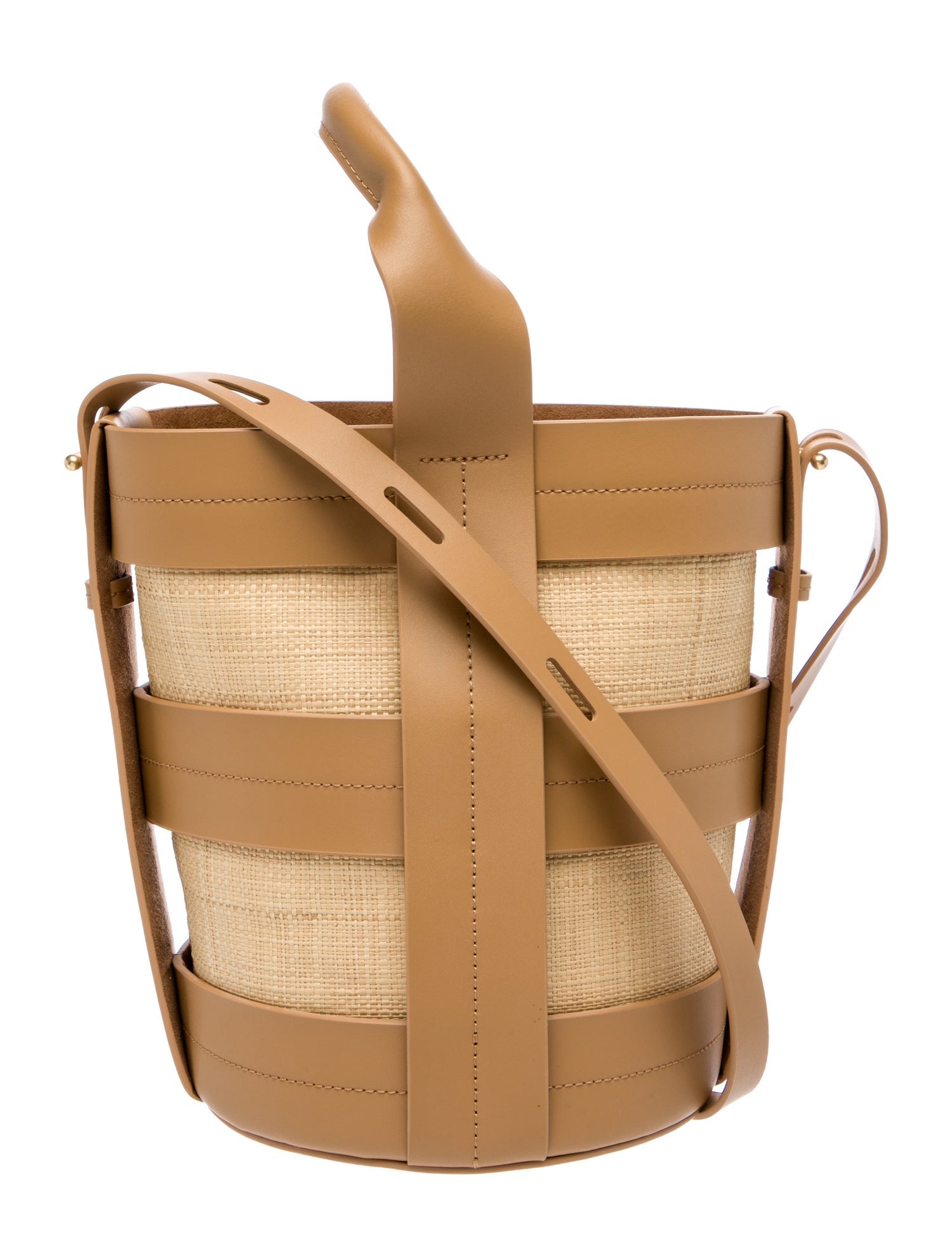 Oroton Leather Bucket Bag