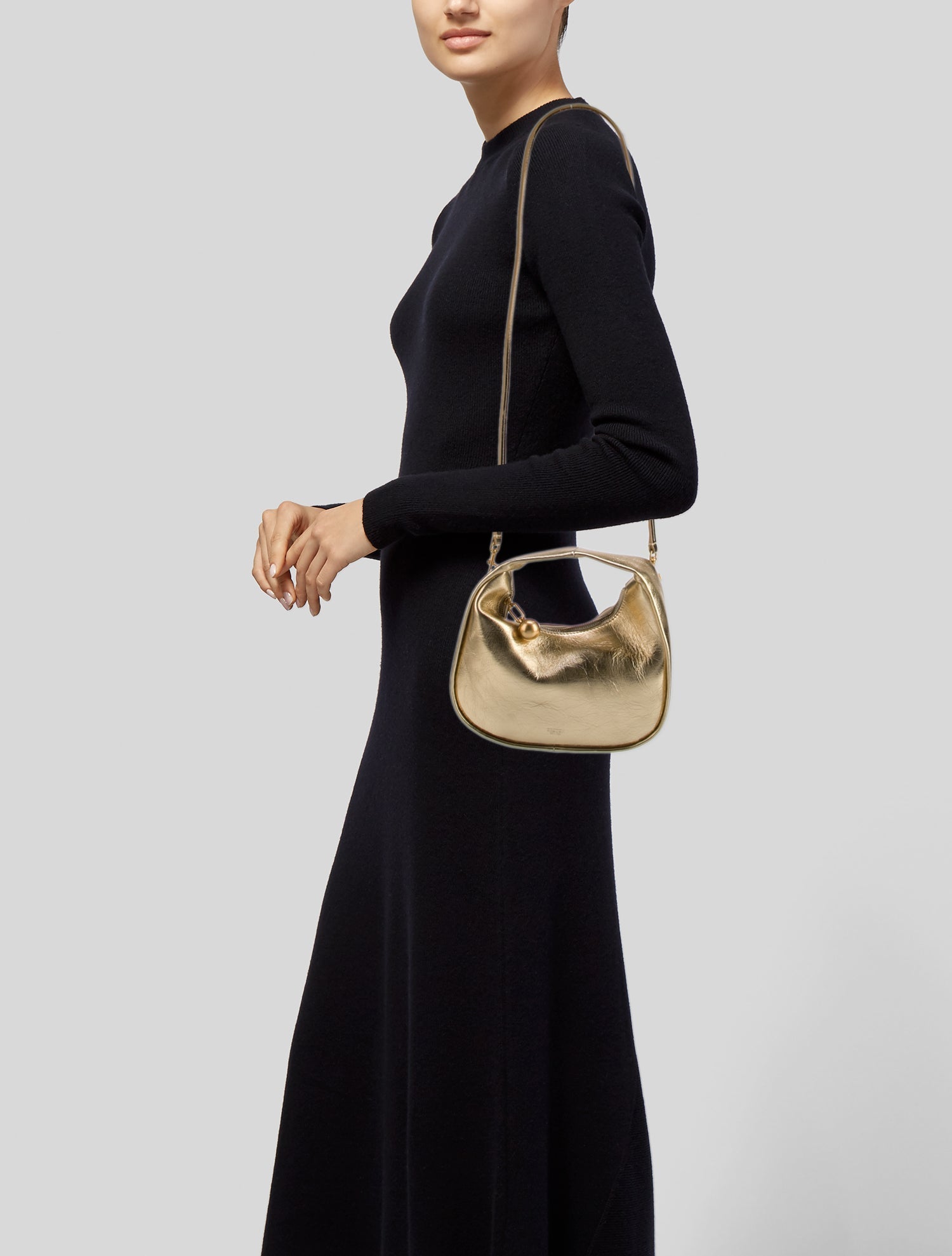 Oroton Patent Leather Top Handle Bag