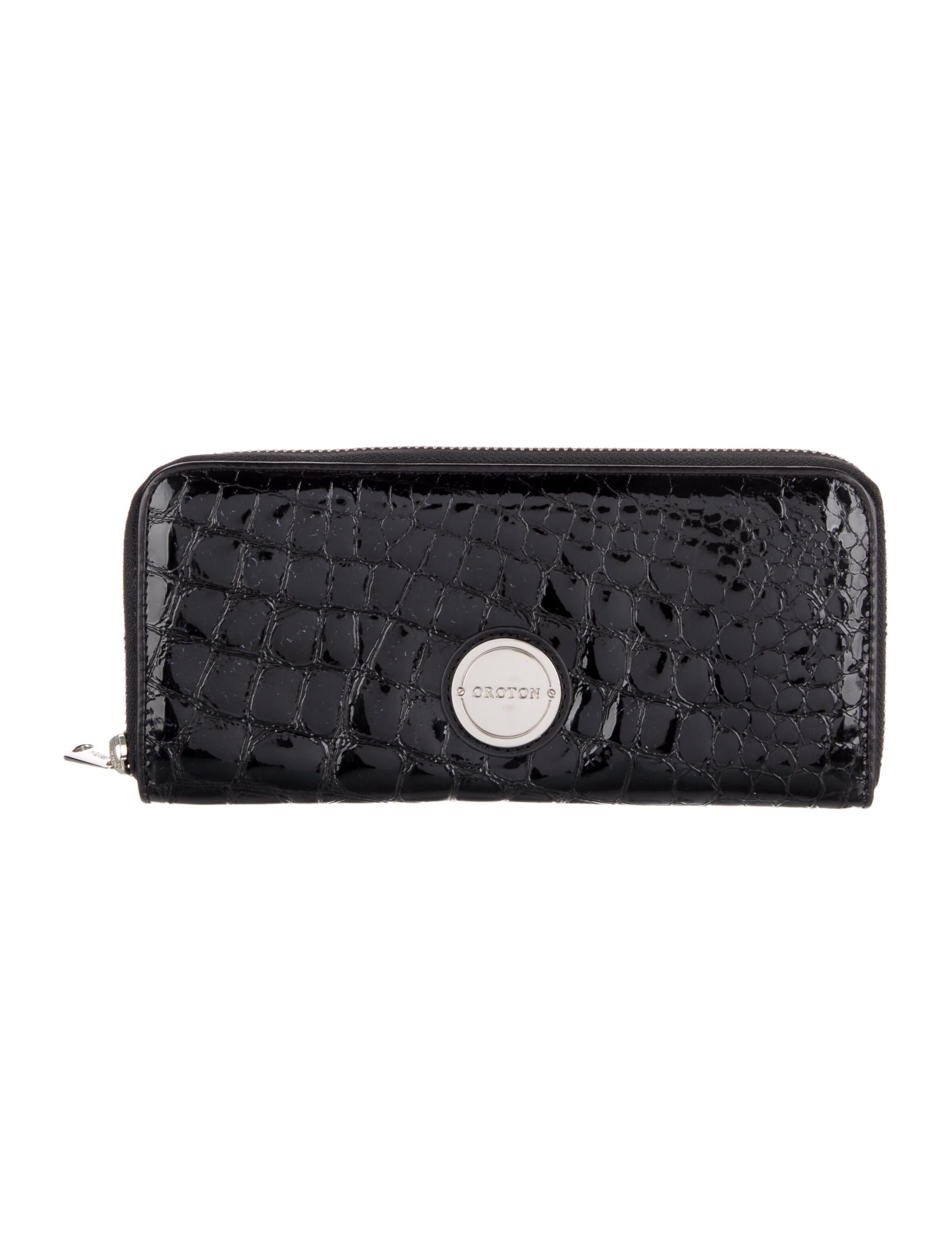 Oroton Embossed Leather Printed Continental Wallet