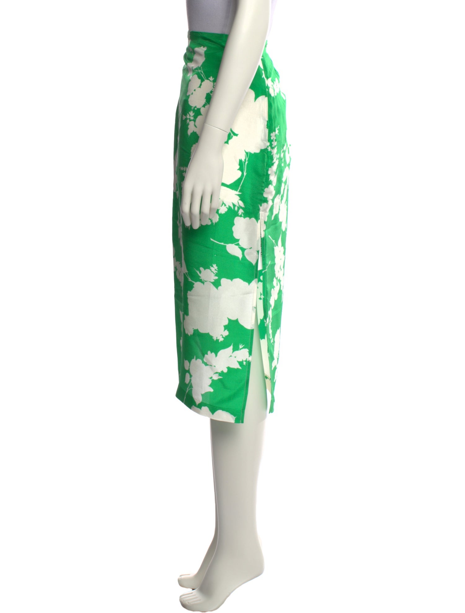 Oroton Silk Midi Length Skirt