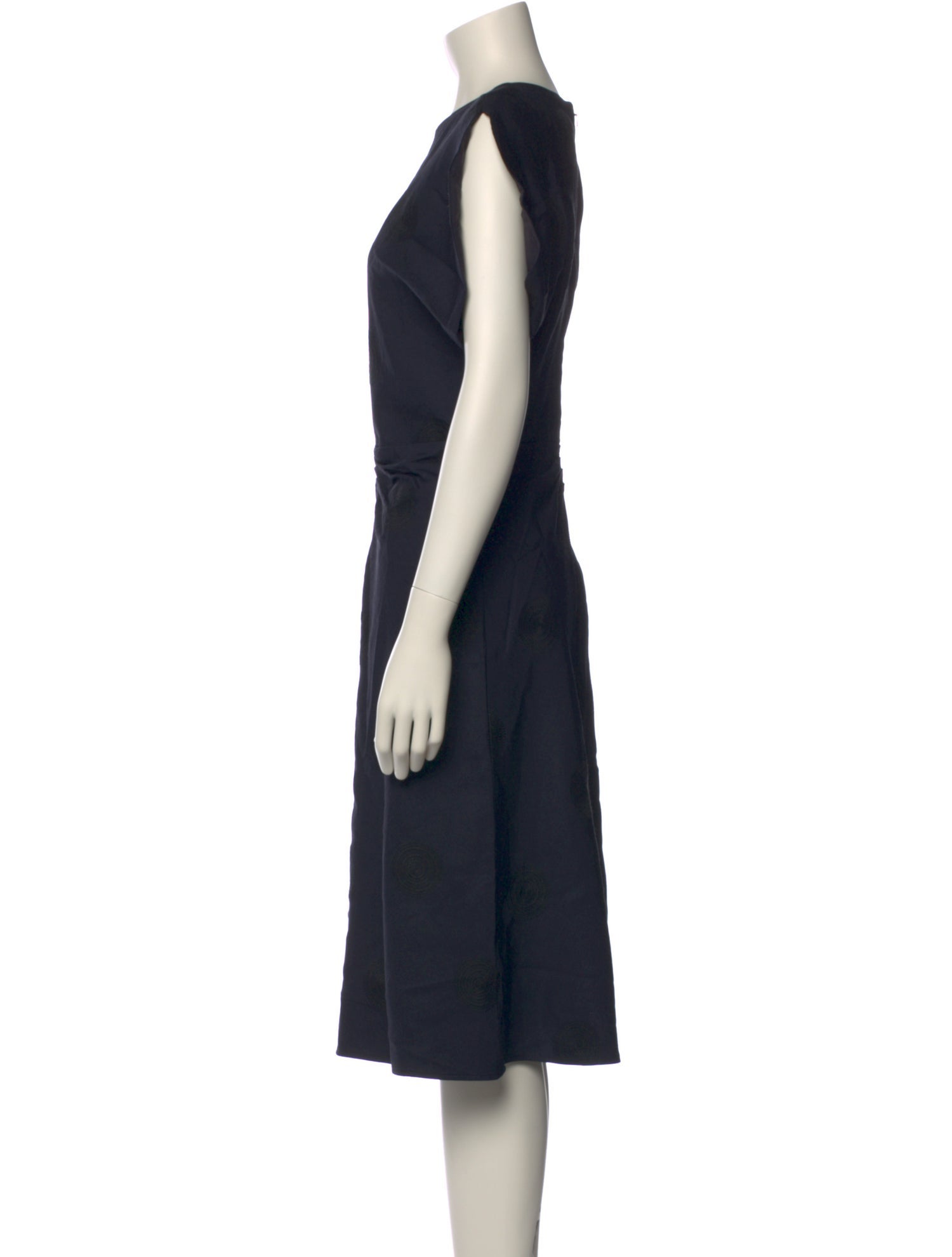 Oroton Crew Neck Midi Length Dress