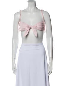 Square Neckline Sleeveless Crop Top