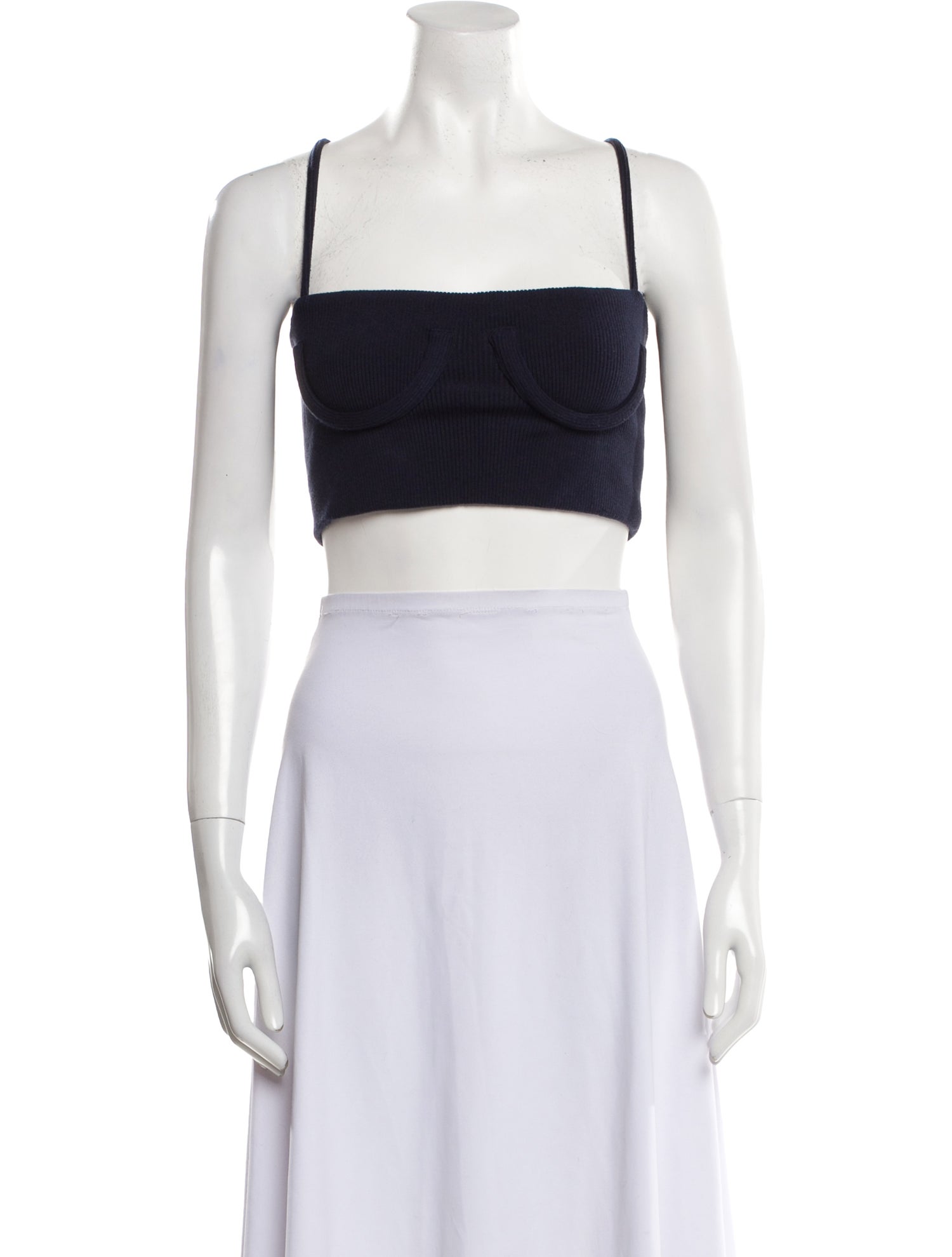 Orseund Iris Square Neckline Sleeveless Crop Top