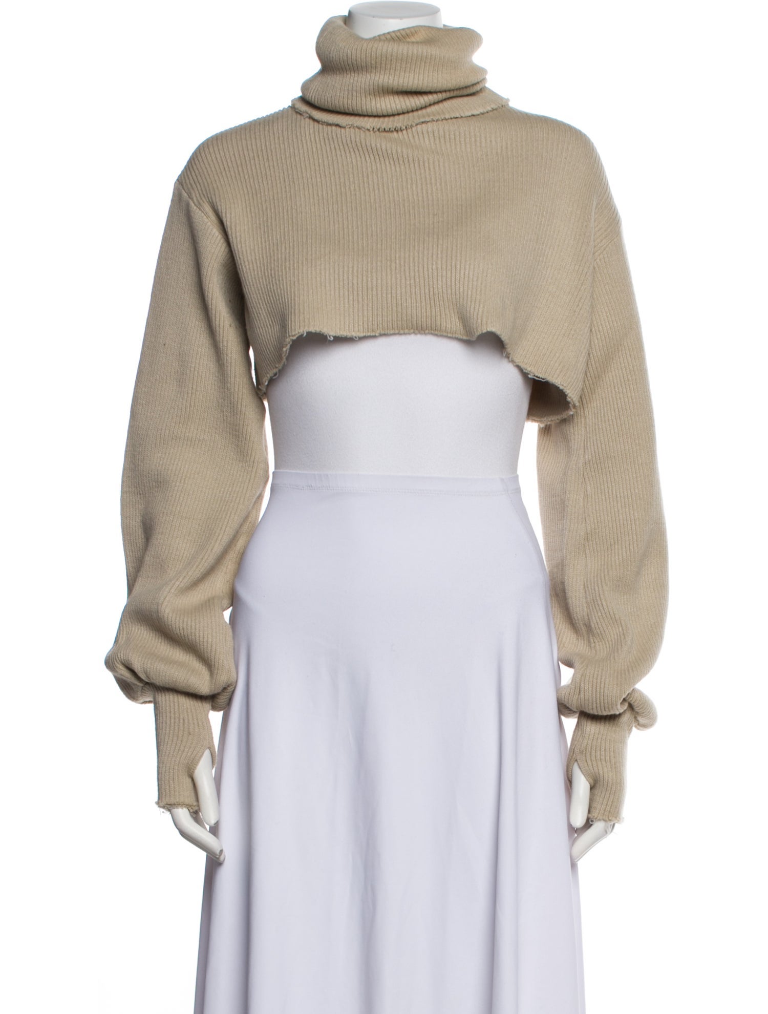 Orseund Iris Turtleneck Long Sleeve Crop Top