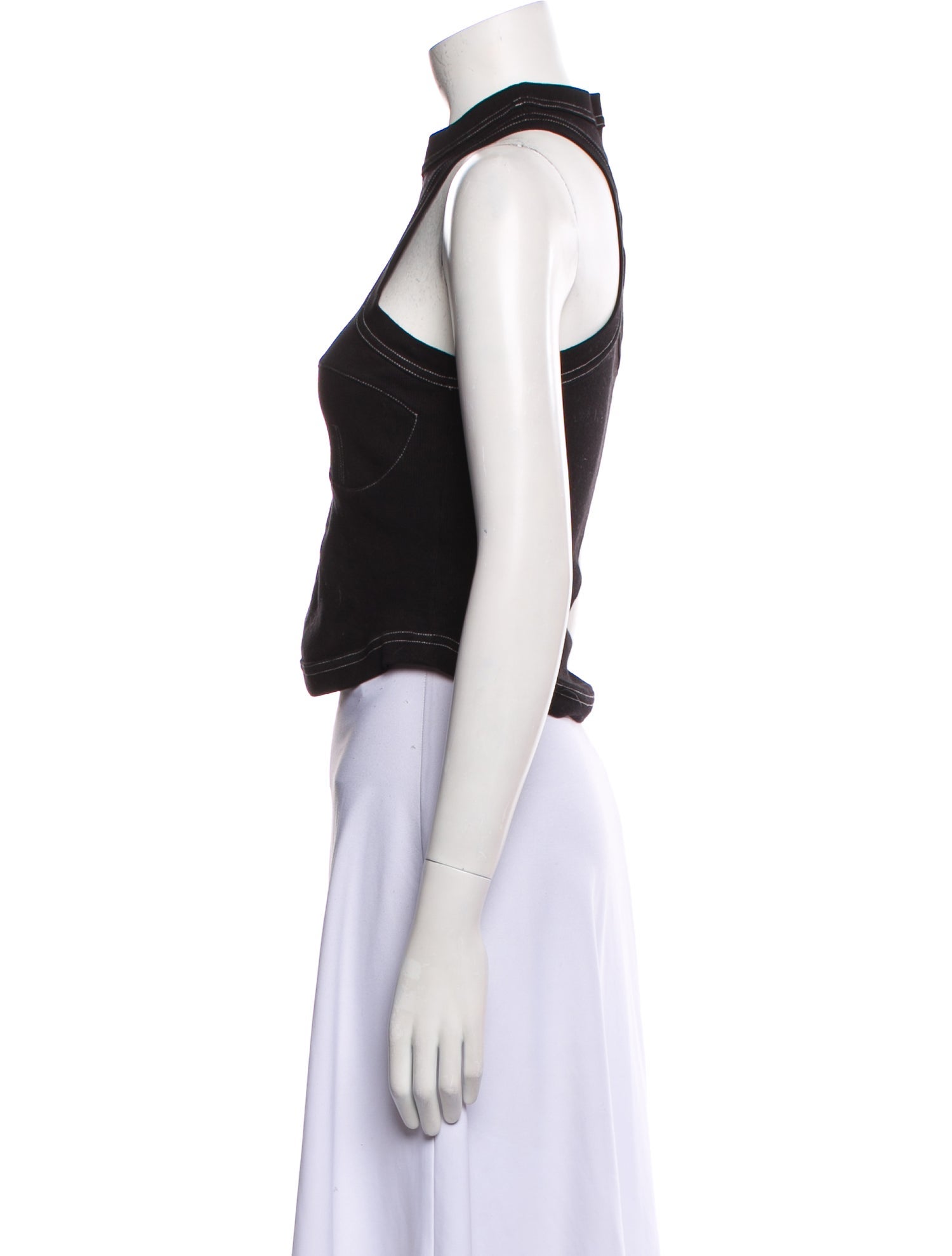 Orseund Iris Mock Neck Sleeveless Crop Top