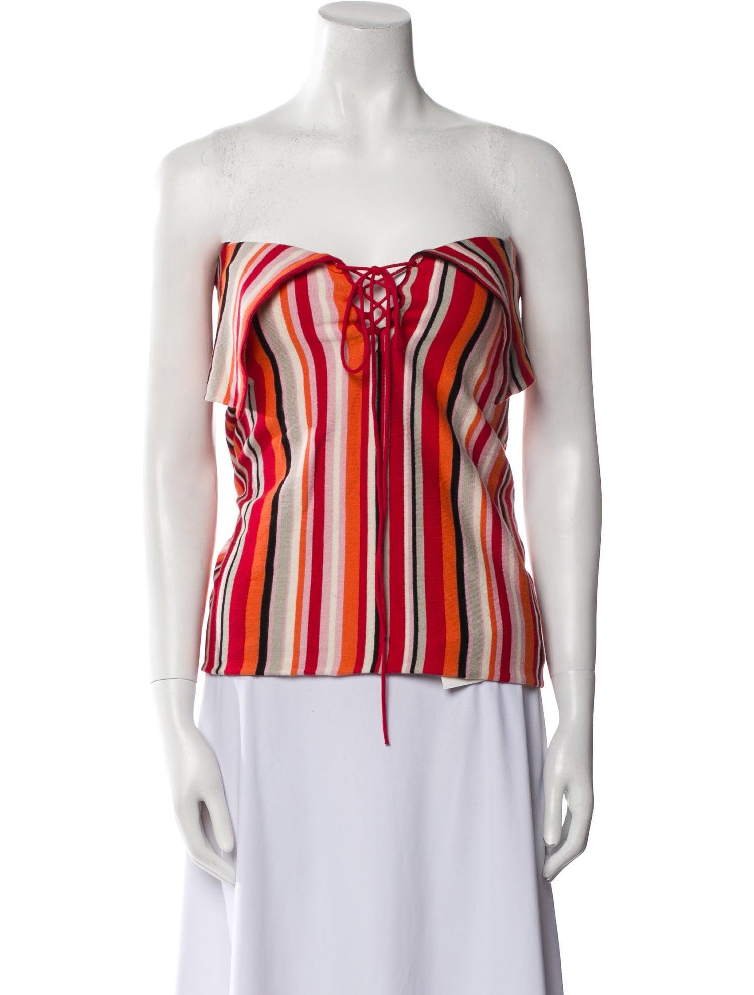 Orseund Iris Striped Strapless Top