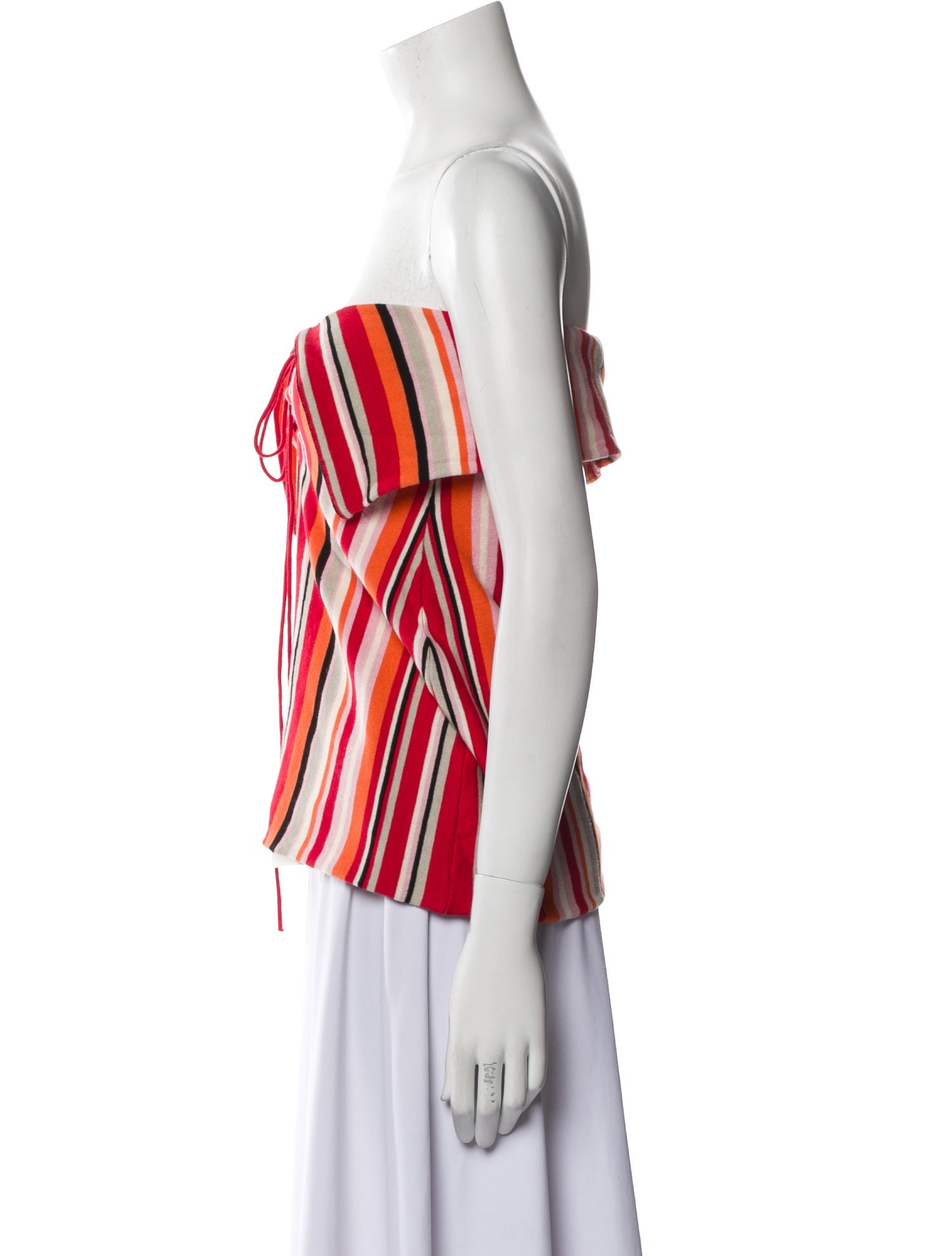 Orseund Iris Striped Strapless Top