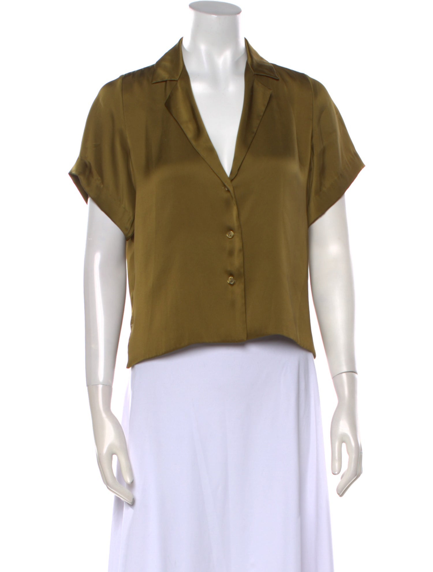 Orseund Iris V-Neck Short Sleeve Crop Top