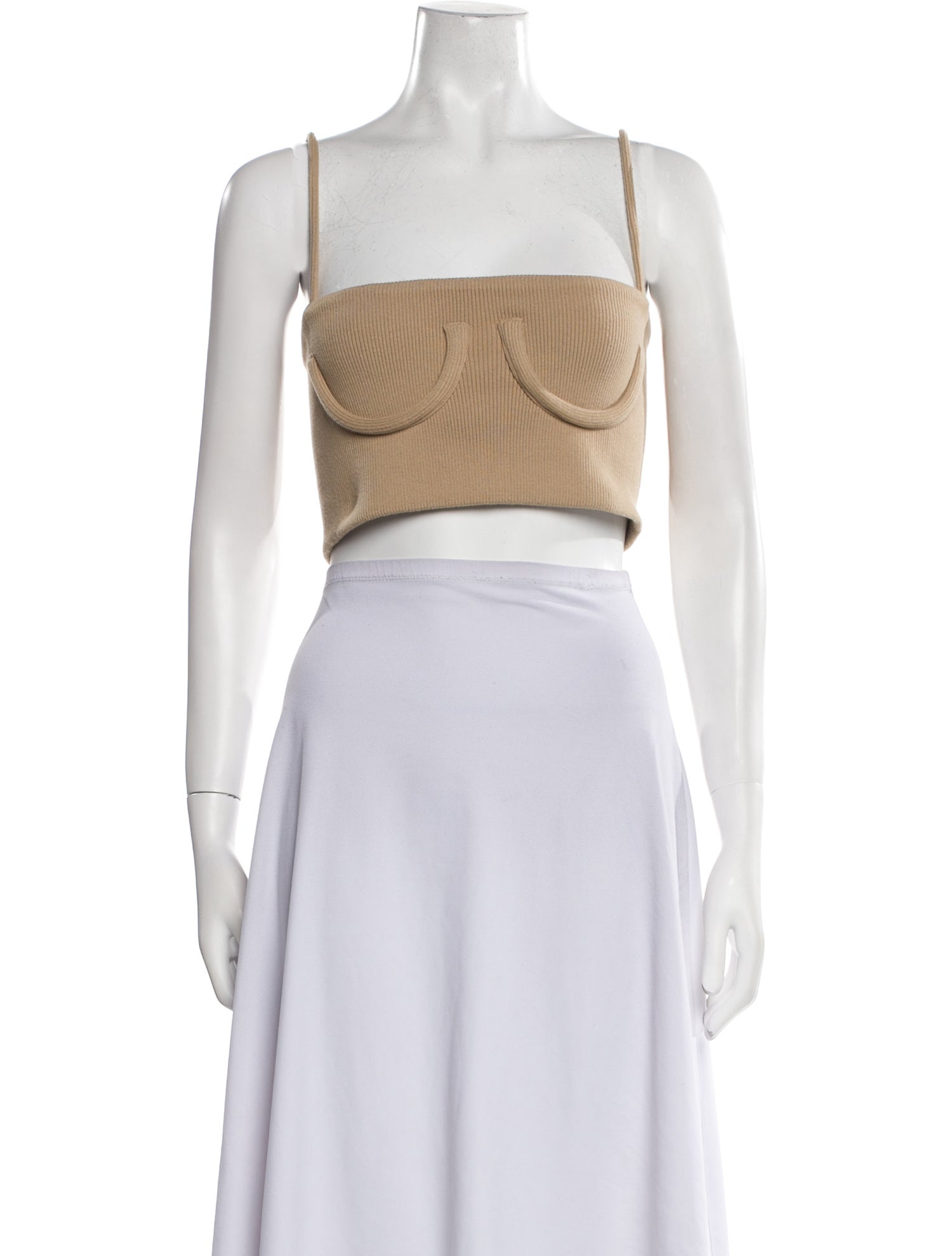Orseund Iris Square Neckline Sleeveless Crop Top