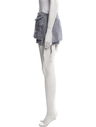 Orseund Iris Plaid Print Mini Shorts