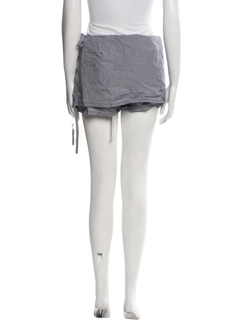 Orseund Iris Plaid Print Mini Shorts