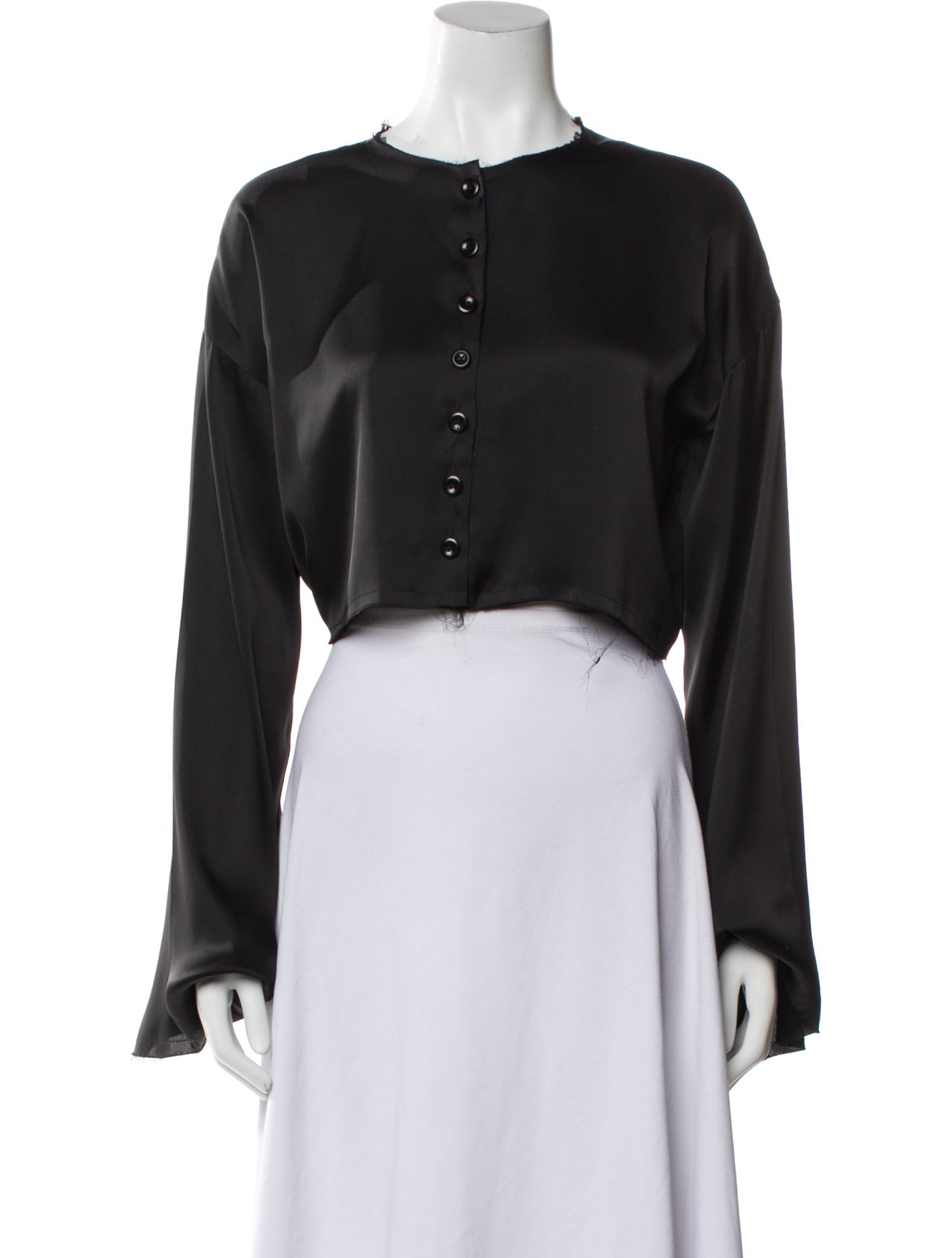 Orseund Iris Crew Neck Long Sleeve Crop Top