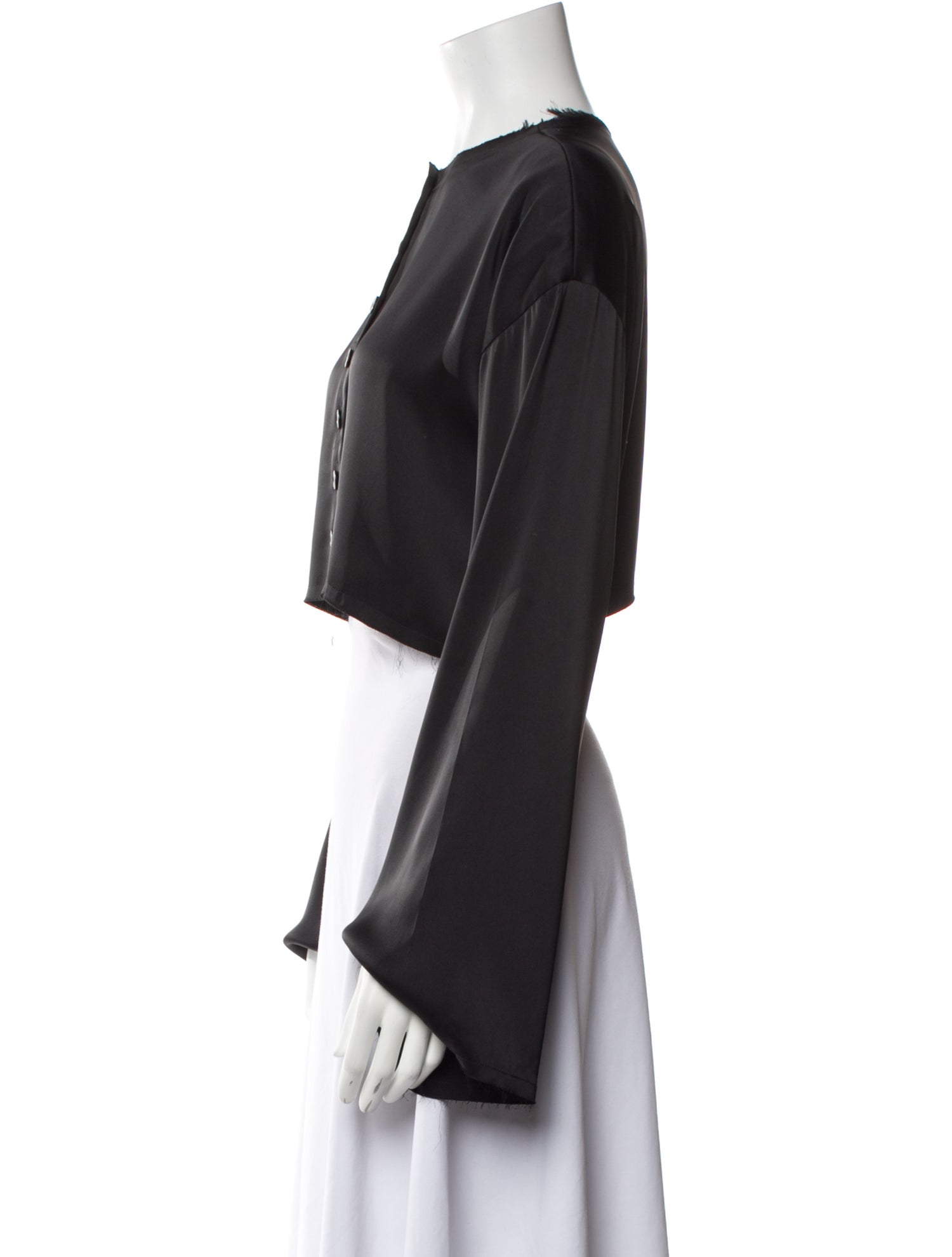 Orseund Iris Crew Neck Long Sleeve Crop Top