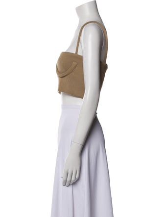 Orseund Iris Square Neckline Sleeveless Crop Top