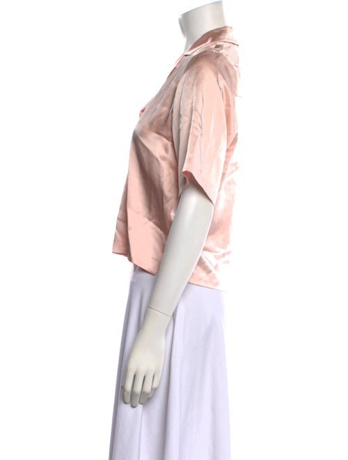 Orseund Iris Silk V-Neck Crop Top