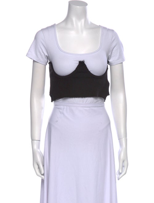 Orseund Iris Scoop Neck Short Sleeve Crop Top