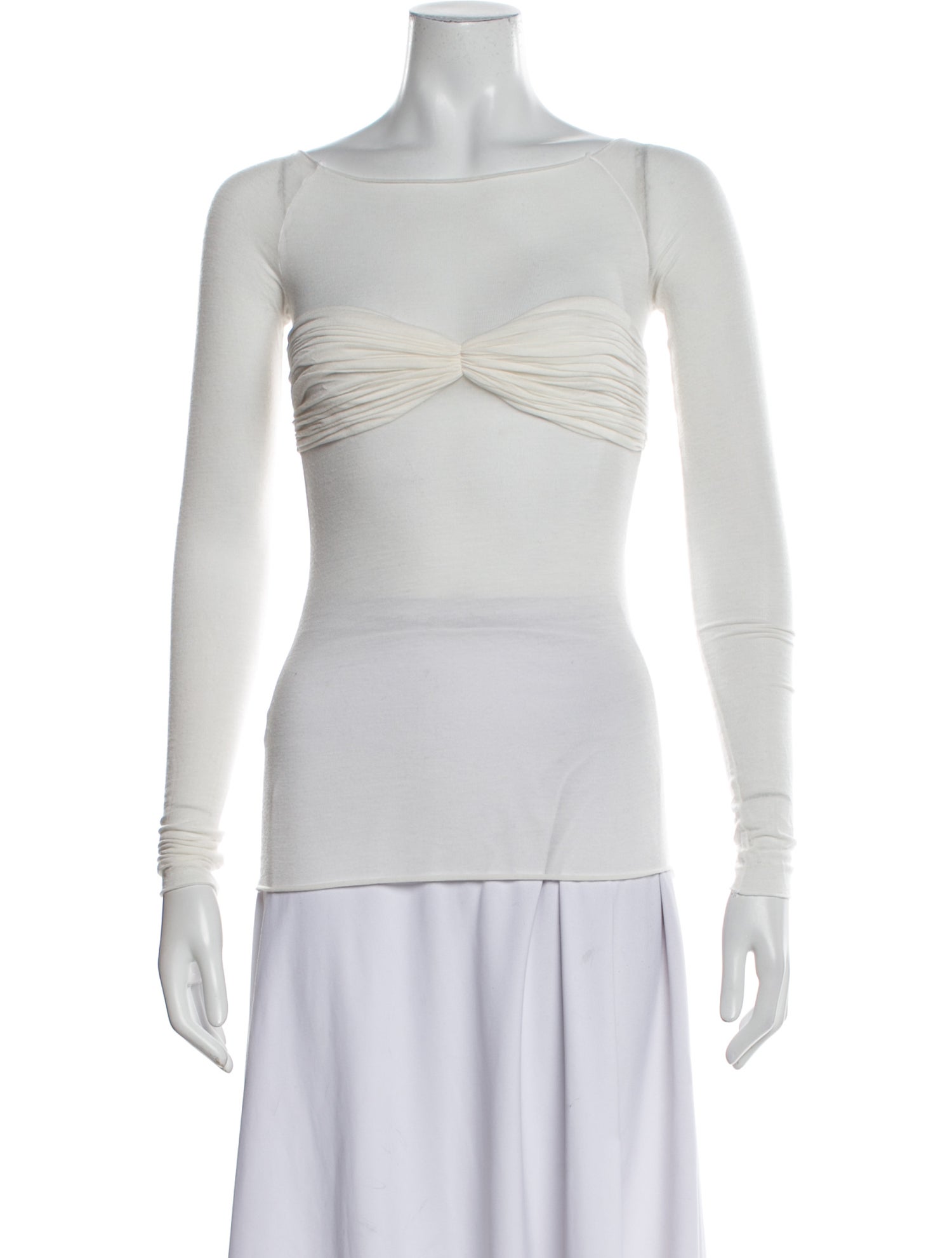 Orseund Iris Scoop Neck Long Sleeve Top