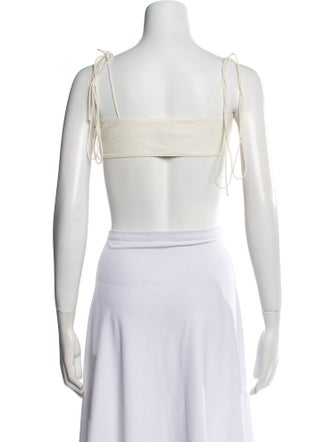 Orseund Iris Square Neckline Sleeveless Crop Top