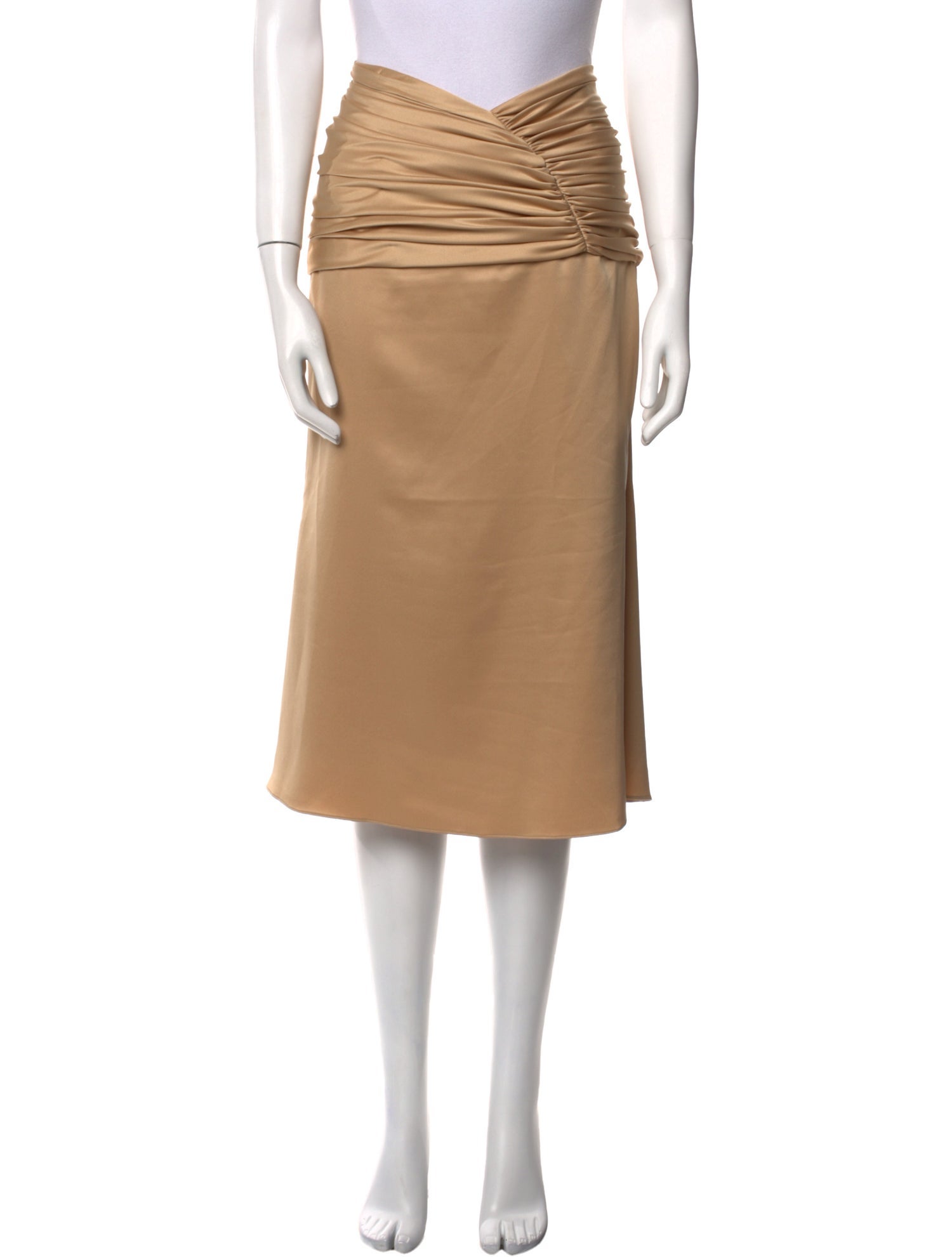 Orseund Iris Pleated Accents Midi Length Skirt