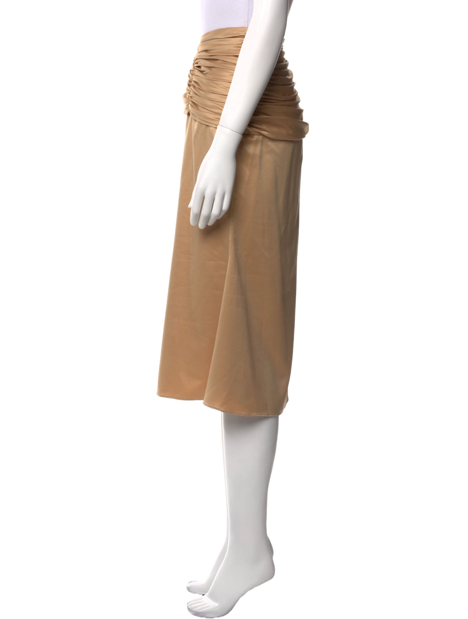 Orseund Iris Pleated Accents Midi Length Skirt