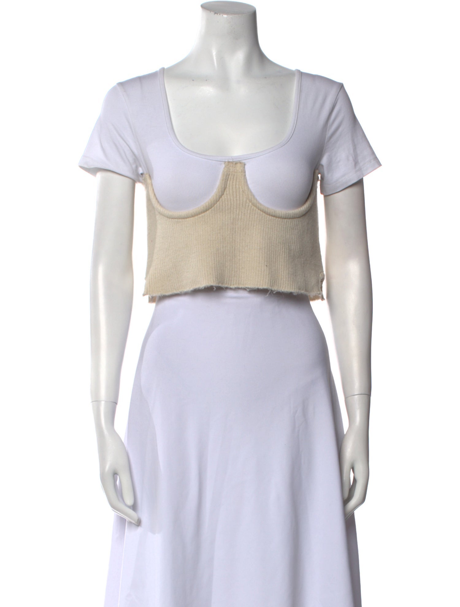 Orseund Iris Scoop Neck Short Sleeve Crop Top