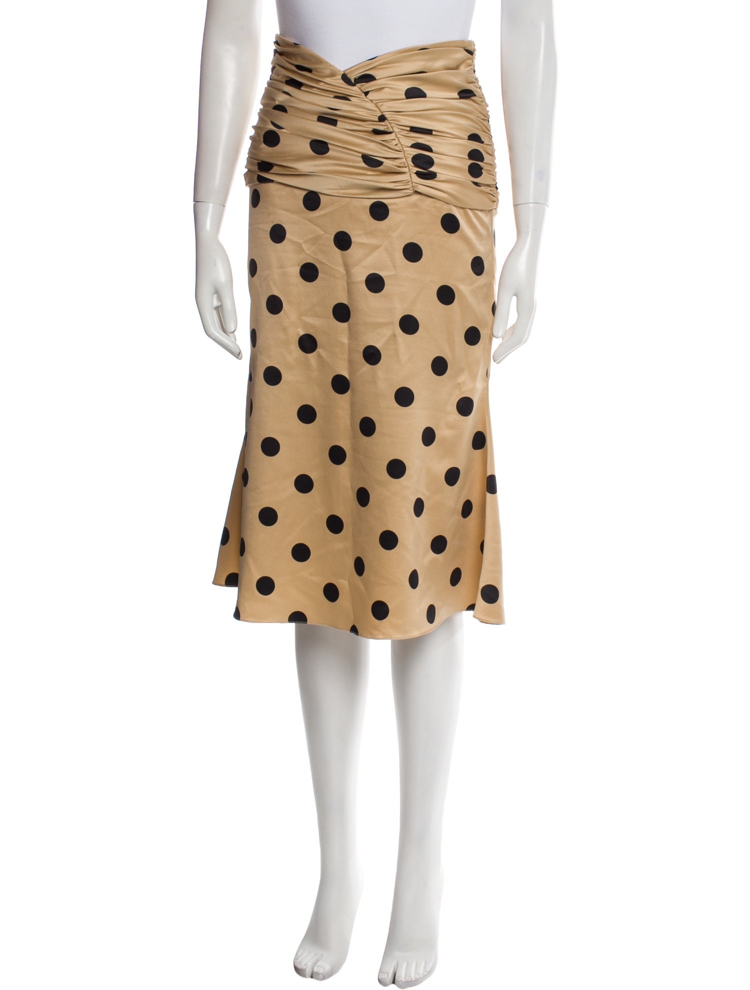 Orseund Iris Polka Dot Print Knee-Length Skirt