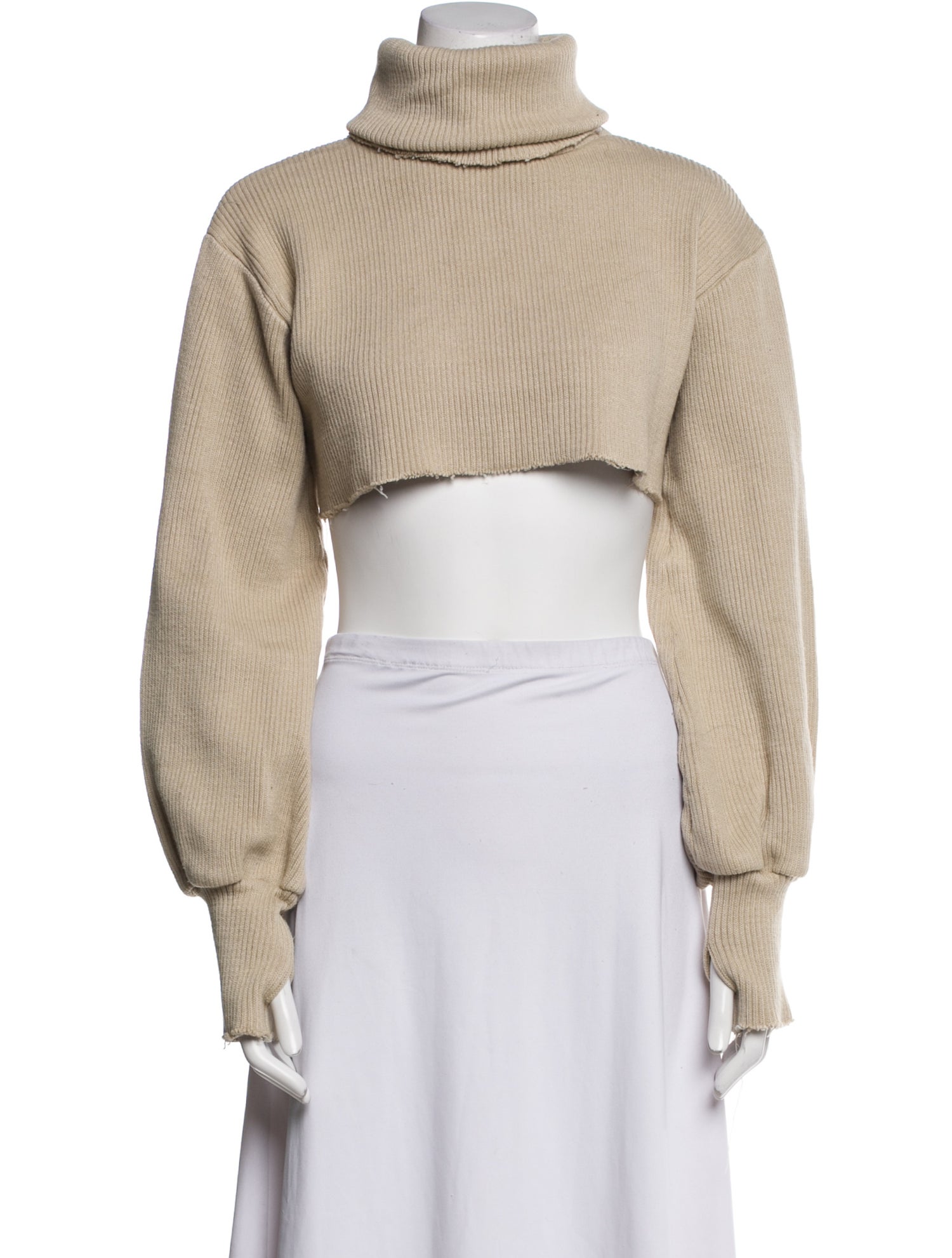 Orseund Iris Turtleneck Long Sleeve Crop Top