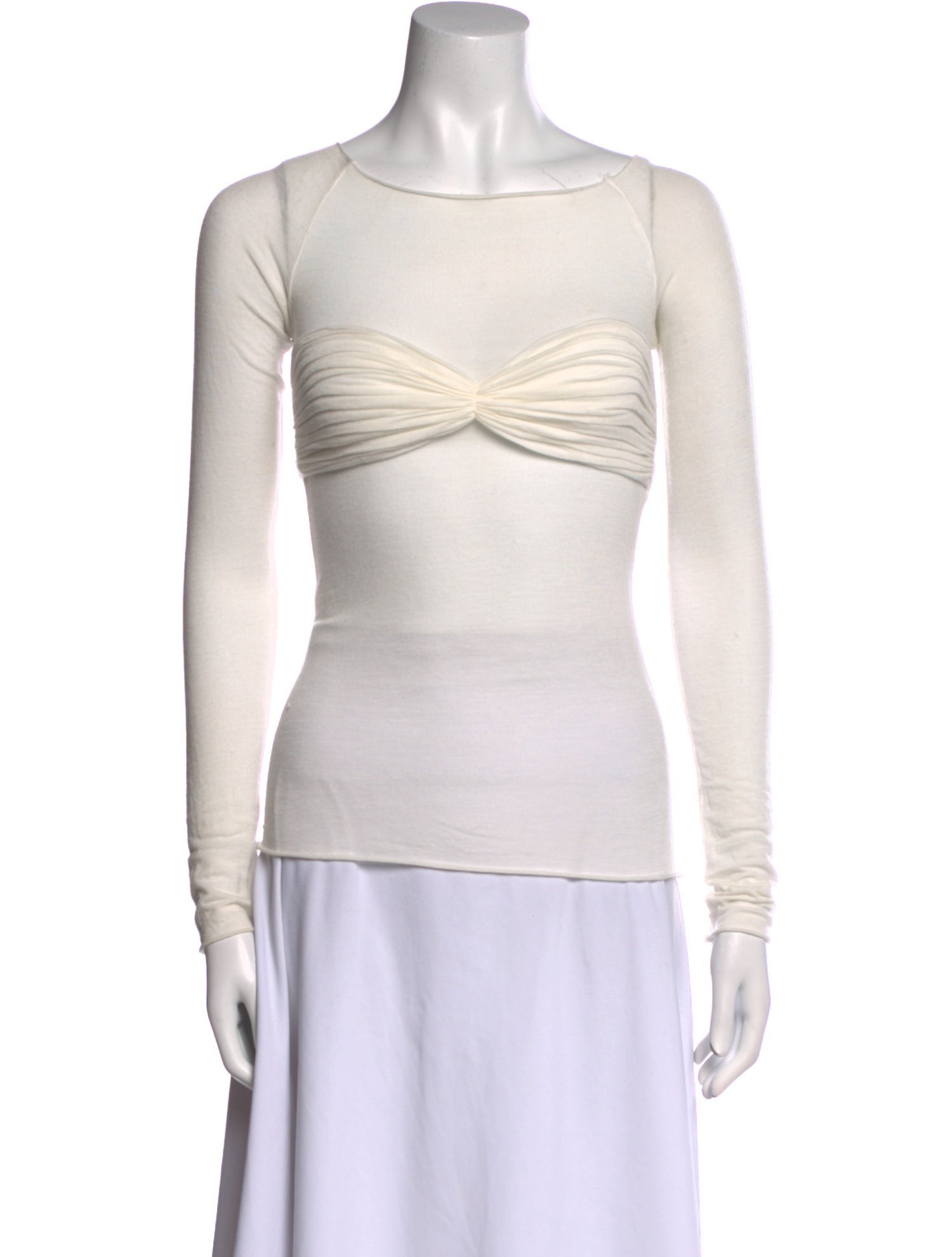 Orseund Iris Bateau Neckline Long Sleeve Top