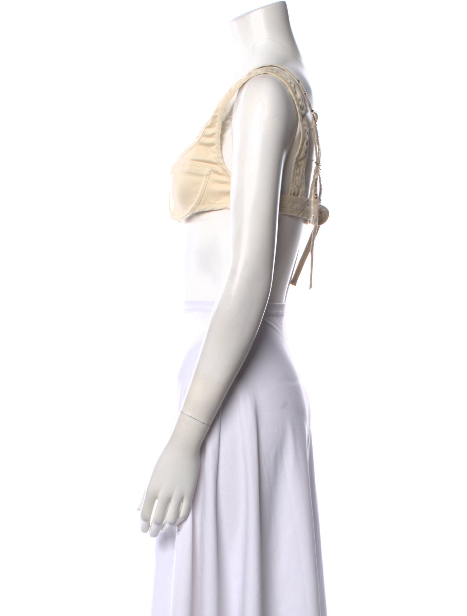 Orseund Iris Square Neckline Sleeveless Crop Top