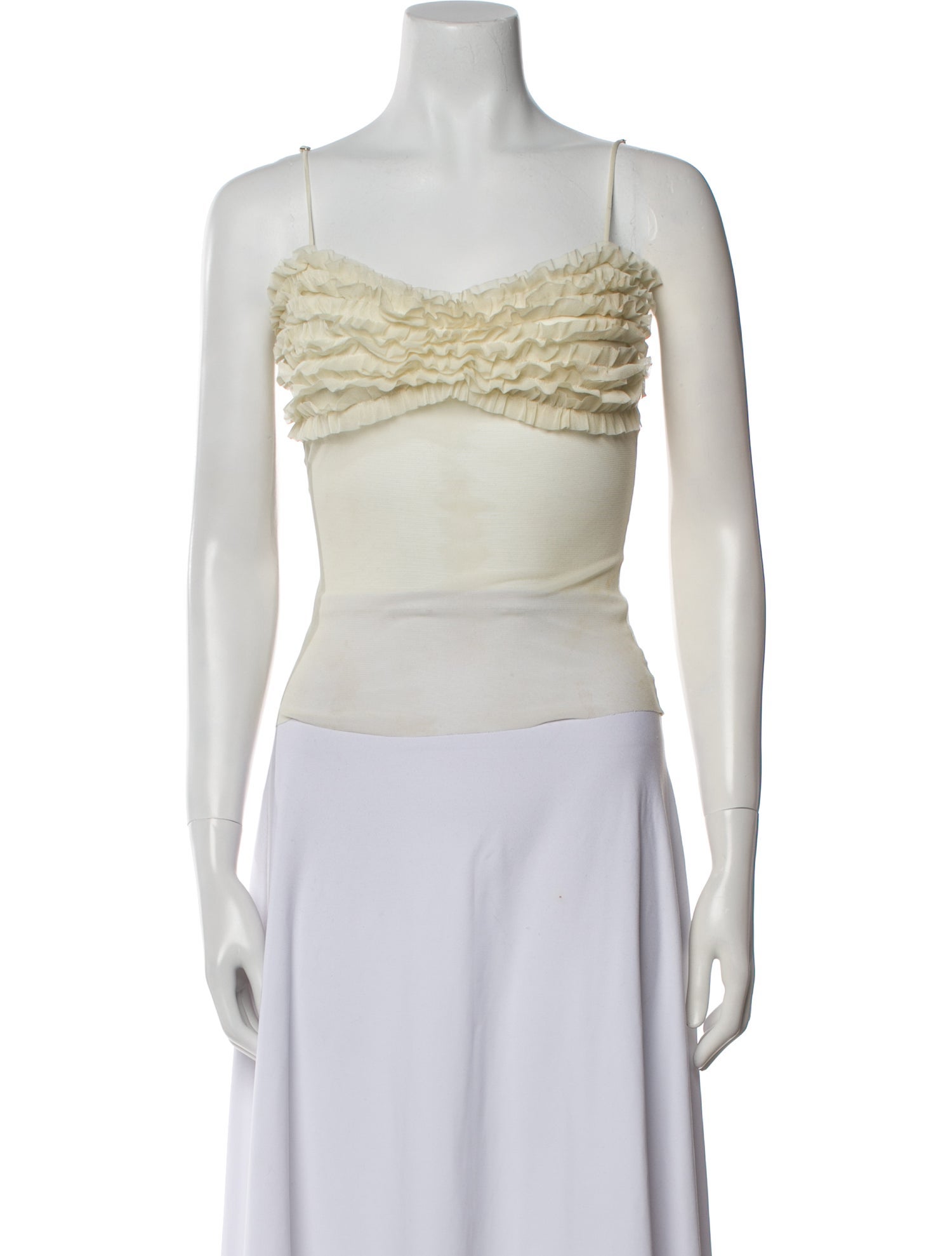 Orseund Iris Square Neckline Sleeveless Crop Top