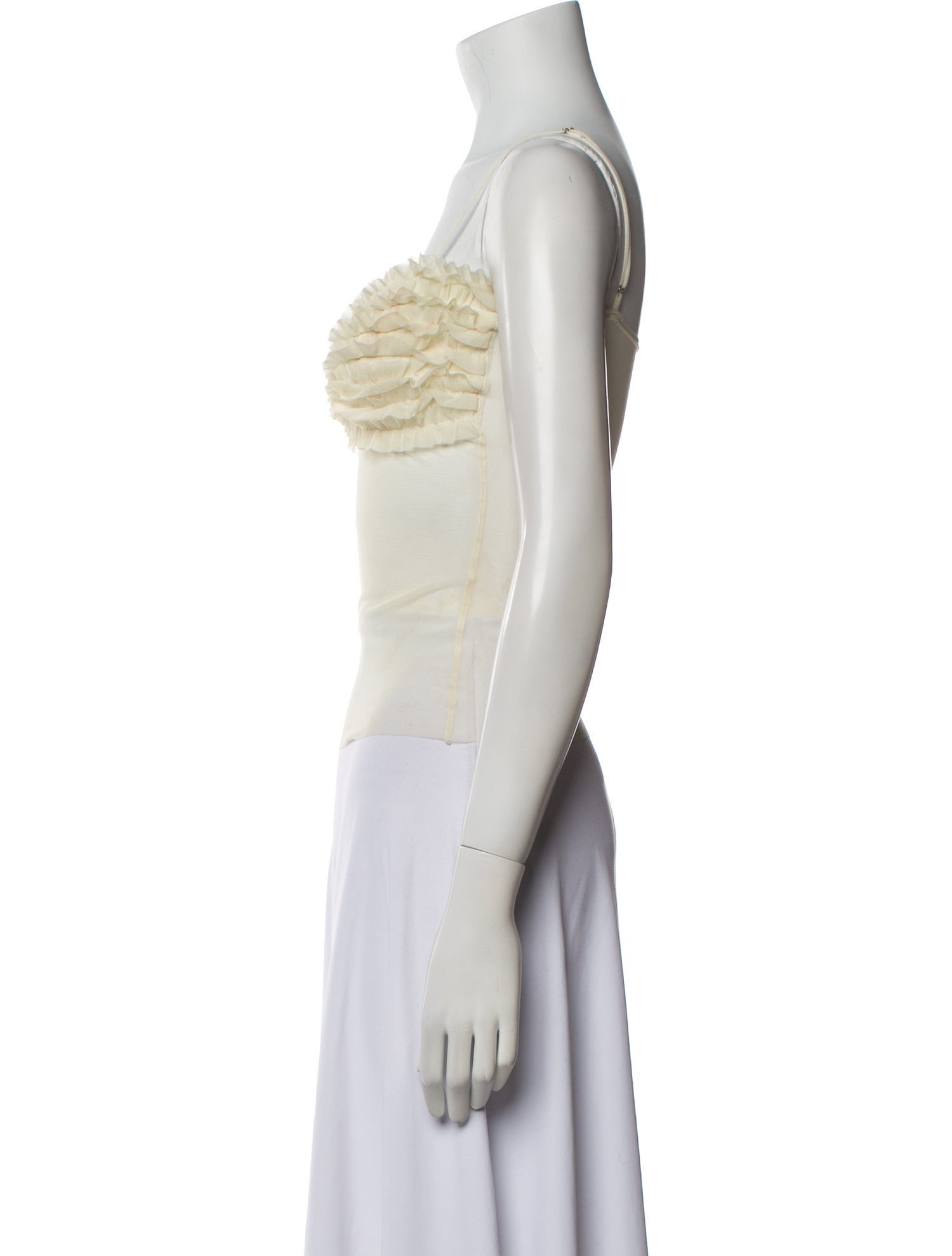 Orseund Iris Square Neckline Sleeveless Crop Top