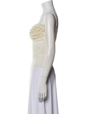 Orseund Iris Square Neckline Sleeveless Crop Top