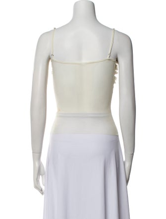 Orseund Iris Square Neckline Sleeveless Crop Top