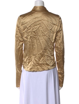 Orseund Iris Silk Long Sleeve Button-Up Top