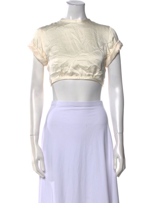 Orseund Iris Scoop Neck Short Sleeve Crop Top