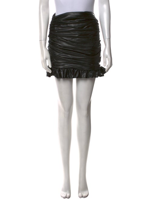 Orseund Iris Faux Leather Mini Skirt