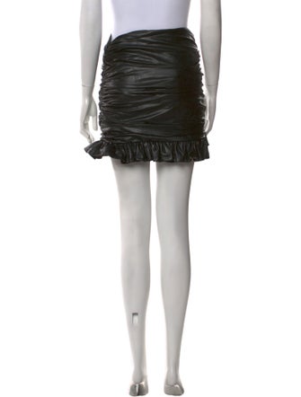 Orseund Iris Faux Leather Mini Skirt