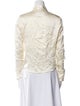 Orseund Iris Silk Long Sleeve Button-Up Top