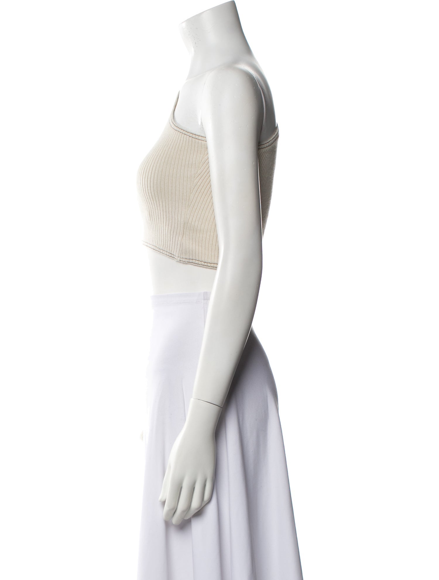 Orseund Iris One-Shoulder Long Sleeve Crop Top