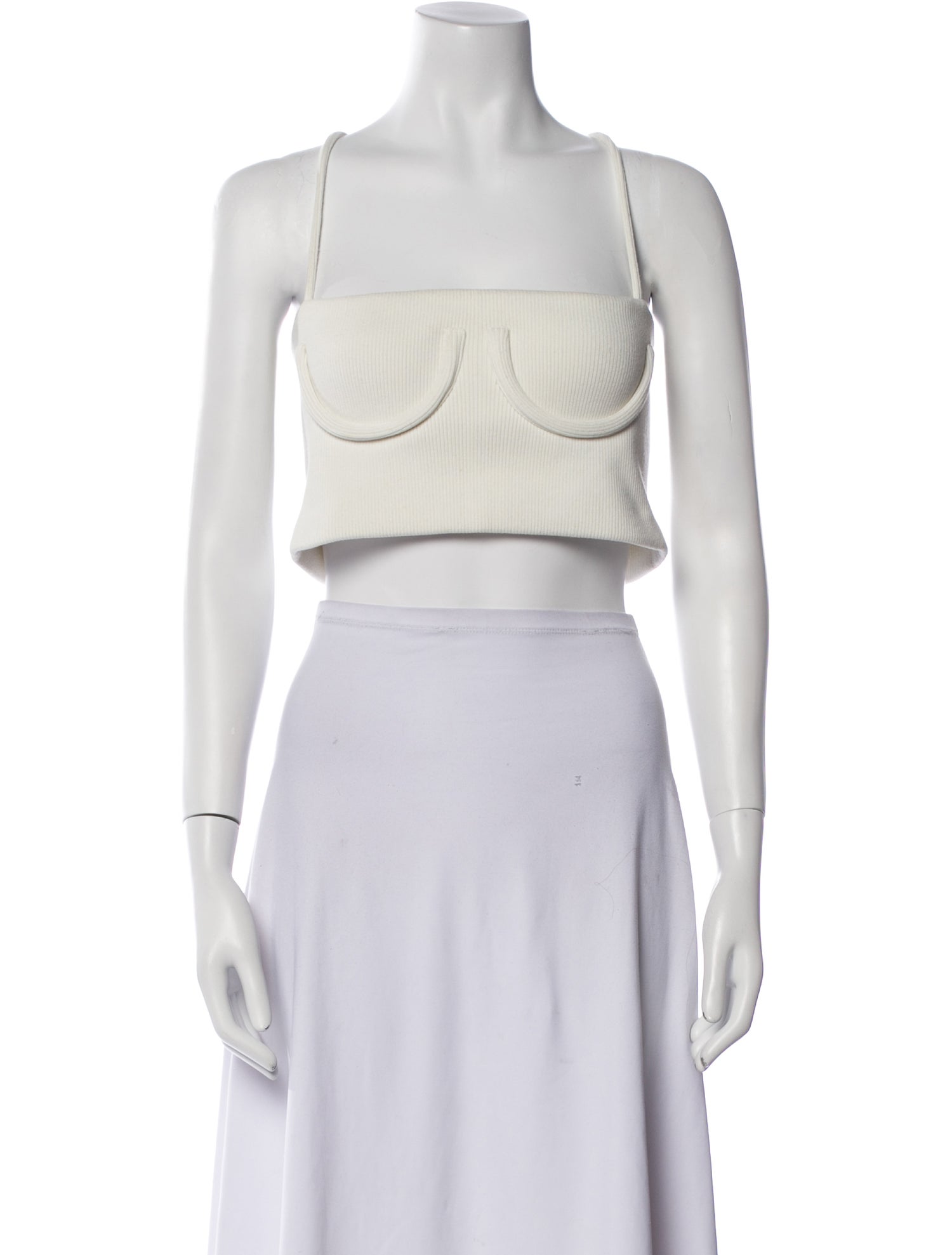 Orseund Iris Square Neckline Sleeveless Crop Top