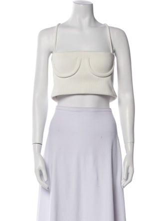 Orseund Iris Square Neckline Sleeveless Crop Top