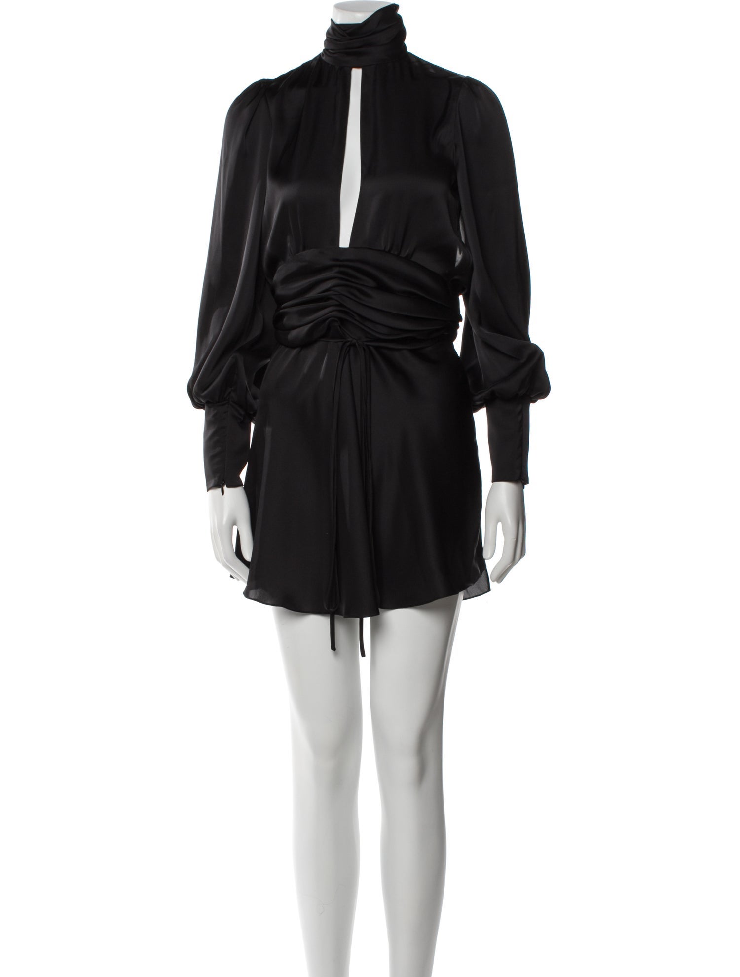 Orseund Iris Mock Neck Mini Dress