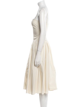 Orseund Iris Square Neckline Midi Length Dress