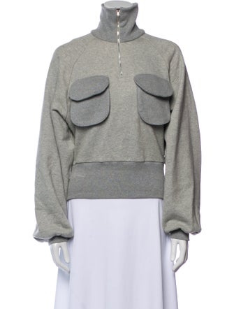 Orseund Iris Mock Neck Long Sleeve Sweatshirt