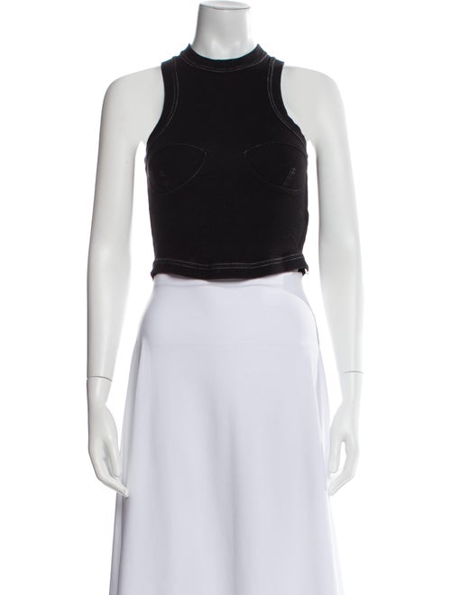 Orseund Iris Mock Neck Sleeveless Crop Top